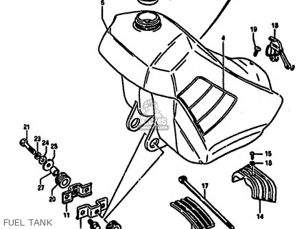 FUEL TANK - RM250 1987 (H)