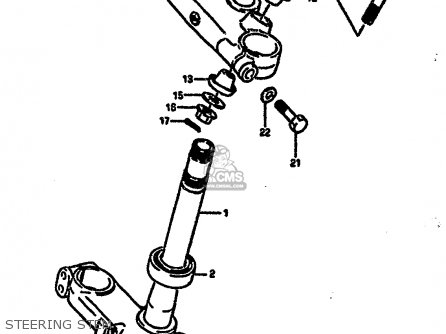 STEERING STEM - RM250 1987 (H)