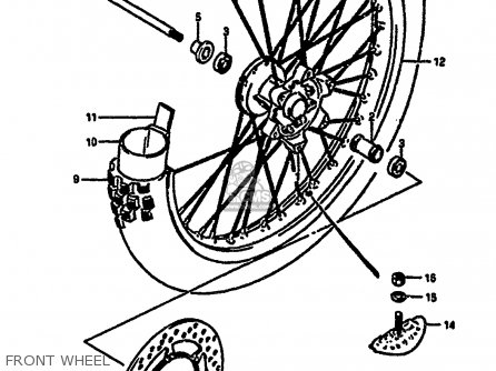 FRONT WHEEL - RM250 1987 (H)