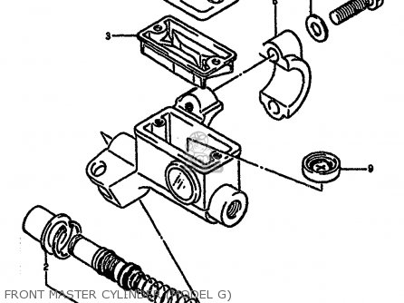 FRONT MASTER CYLINDER (MODEL G) - RM250 1987 (H)