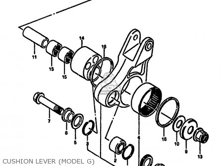 CUSHION LEVER (MODEL G) - RM250 1987 (H)