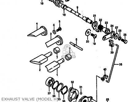 EXHAUST VALVE (MODEL H) - RM250 1987 (H)