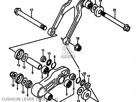 CUSHION LEVER (MODEL H) - RM250 1987 (H)