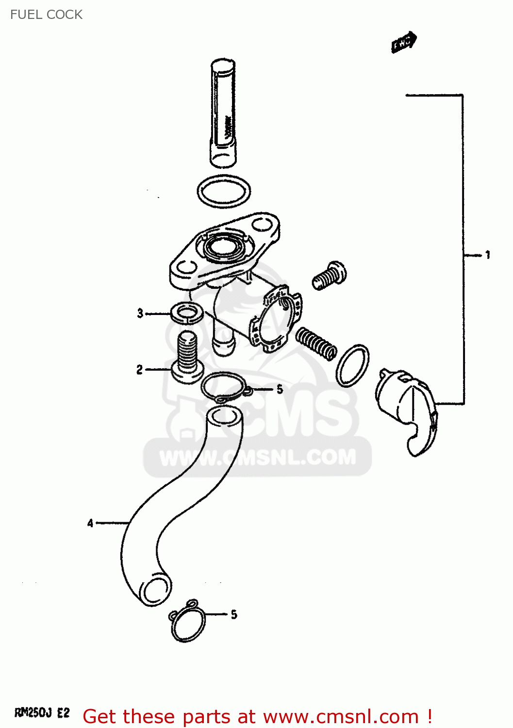 FUEL COCK RM250 1988 (J) UNITED KINGDOM FRANCE AUSTRALIA (E02 E04 E24)