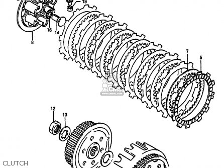 CLUTCH - RM250 1988 (J) UNITED KINGDOM FRANCE AUSTRALIA (E02 E04 E24)