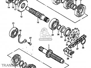 TRANSMISSION - RM250 1988 (J) UNITED KINGDOM FRANCE AUSTRALIA (E02 E04 E24)