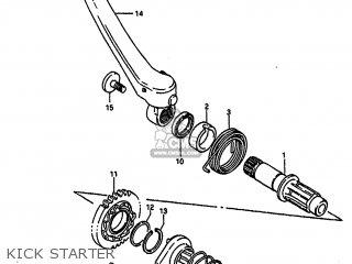 KICK STARTER - RM250 1988 (J) UNITED KINGDOM FRANCE AUSTRALIA (E02 E04 E24)