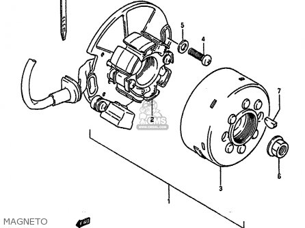 MAGNETO - RM250 1988 (J) UNITED KINGDOM FRANCE AUSTRALIA (E02 E04 E24)