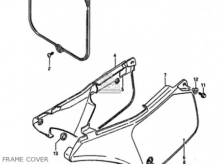 FRAME COVER - RM250 1988 (J) UNITED KINGDOM FRANCE AUSTRALIA (E02 E04 E24)