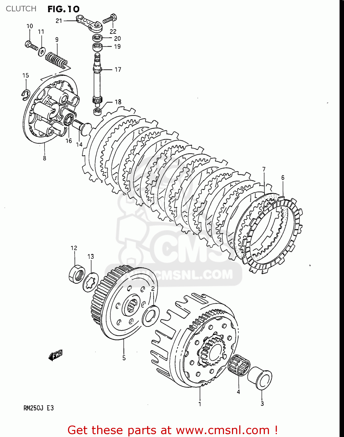 CLUTCH RM250 1988 (J) USA (E03)