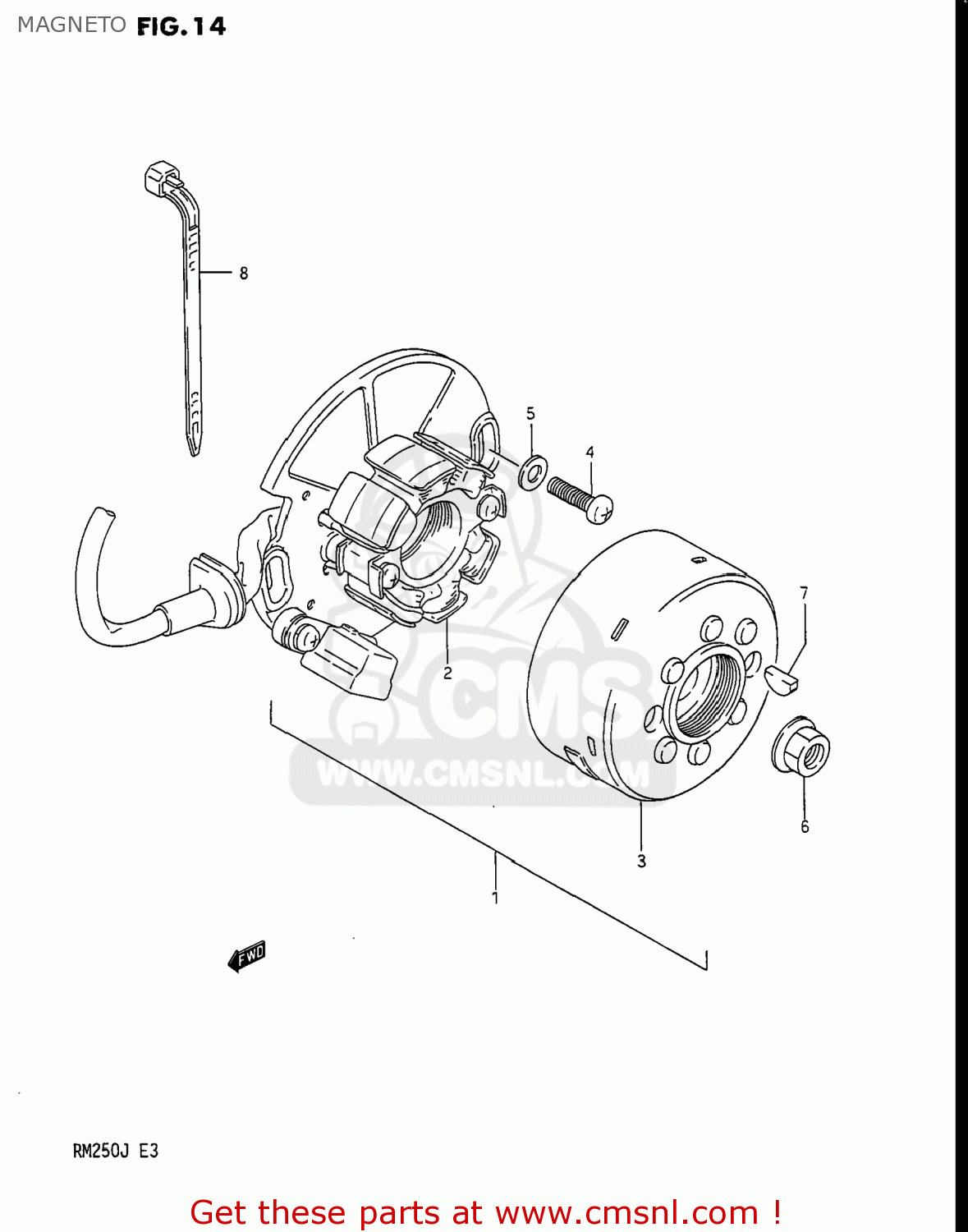MAGNETO RM250 1988 (J) USA (E03)