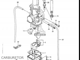 CARBURETOR - RM250 1988 (J) USA (E03)
