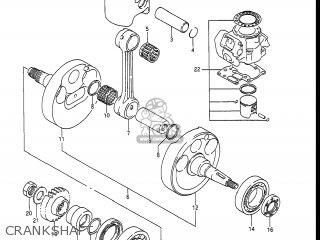 CRANKSHAFT - RM250 1988 (J) USA (E03)