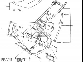 FRAME - SEAT - RM250 1988 (J) USA (E03)