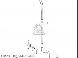 FRONT BRAKE HOSE - RM250 1988 (J) USA (E03)