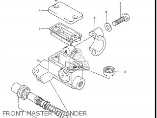 FRONT MASTER CYLINDER - RM250 1988 (J) USA (E03)
