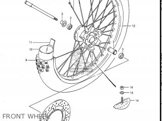 FRONT WHEEL - RM250 1988 (J) USA (E03)