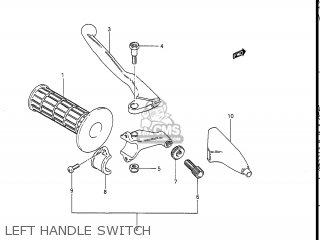 LEFT HANDLE SWITCH - RM250 1988 (J) USA (E03)