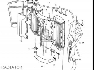 RADIATOR - RM250 1988 (J) USA (E03)