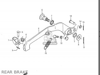 REAR BRAKE - RM250 1988 (J) USA (E03)