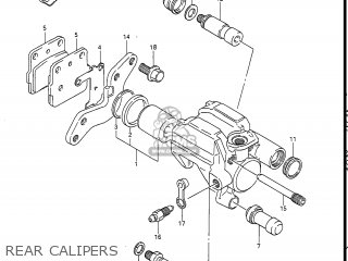 REAR CALIPERS - RM250 1988 (J) USA (E03)