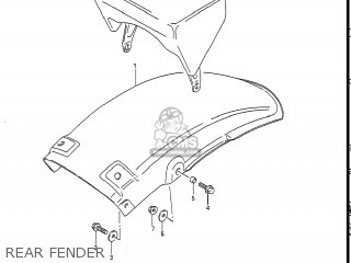 REAR FENDER - RM250 1988 (J) USA (E03)