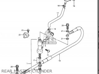 REAR MASTER CYLINDER - RM250 1988 (J) USA (E03)
