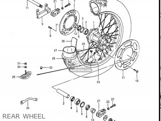 REAR WHEEL - RM250 1988 (J) USA (E03)