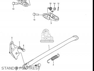 STAND - FOOTREST - RM250 1988 (J) USA (E03)