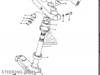 STEERING STEM - RM250 1988 (J) USA (E03)