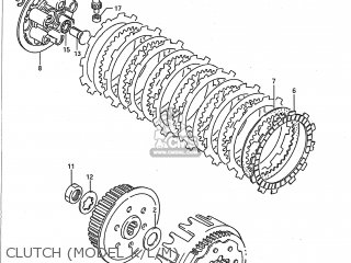 CLUTCH (MODEL K/L/M) - RM250 1989 (K) USA (E03)