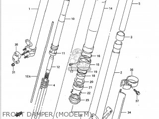 FRONT DAMPER (MODEL M) - RM250 1989 (K) USA (E03)