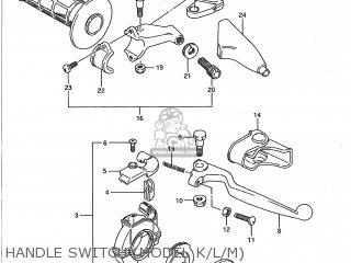 HANDLE SWITCH (MODEL K/L/M) - RM250 1989 (K) USA (E03)