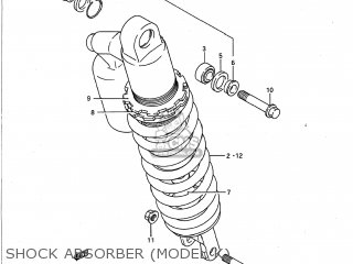 SHOCK ABSORBER (MODEL K) - RM250 1989 (K) USA (E03)
