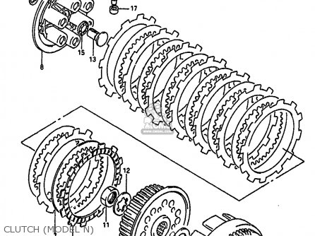 CLUTCH (MODEL N) - RM250 1990 (L) UNITED KINGDOM FRANCE AUSTRALIA (E02 E04 E24)
