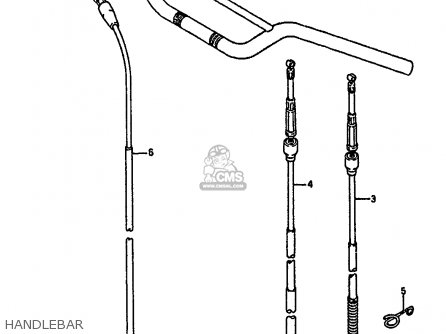 HANDLEBAR - RM250 1990 (L) UNITED KINGDOM FRANCE AUSTRALIA (E02 E04 E24)