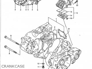 CRANKCASE - RM250 1990 (L) USA (E03)