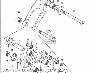 CUSHION LEVER (MODEL K) - RM250 1990 (L) USA (E03)