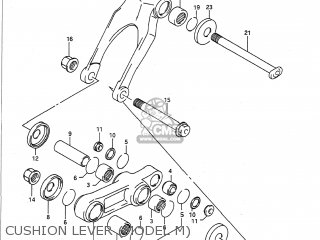CUSHION LEVER (MODEL M) - RM250 1990 (L) USA (E03)