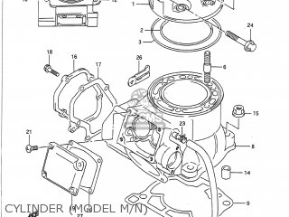 CYLINDER (MODEL M/N) - RM250 1990 (L) USA (E03)