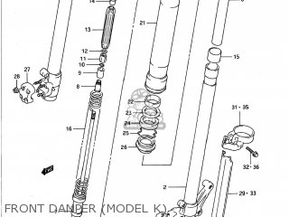 FRONT DAMPER (MODEL K) - RM250 1990 (L) USA (E03)