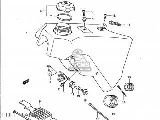 FUEL TANK - RM250 1990 (L) USA (E03)
