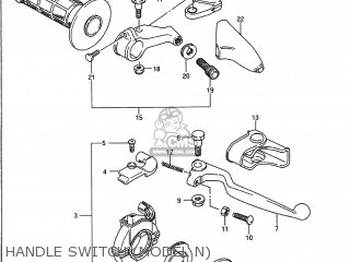 HANDLE SWITCH (MODEL N) - RM250 1990 (L) USA (E03)