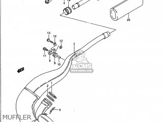 MUFFLER - RM250 1990 (L) USA (E03)