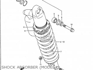 SHOCK ABSORBER (MODEL L) - RM250 1990 (L) USA (E03)