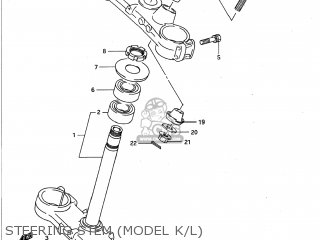STEERING STEM (MODEL K/L) - RM250 1990 (L) USA (E03)