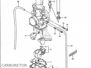 CARBURETOR - RM250 1991 (M) USA (E03)