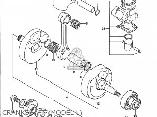 CRANKSHAFT (MODEL L) - RM250 1991 (M) USA (E03)