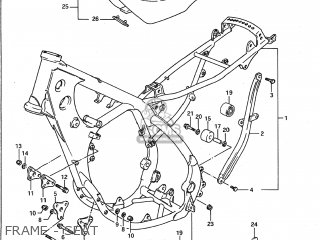 FRAME - SEAT - RM250 1991 (M) USA (E03)