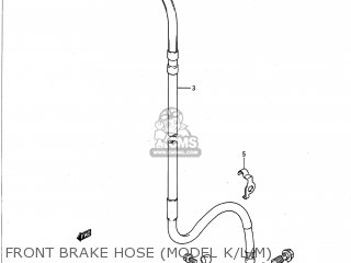 FRONT BRAKE HOSE (MODEL K/L/M) - RM250 1991 (M) USA (E03)